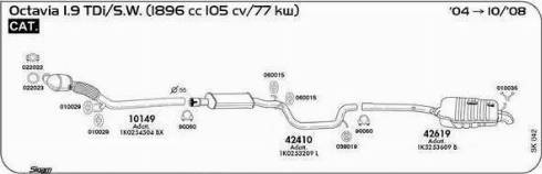 Sigam 060015 - Скоба, изпускателна система vvparts.bg