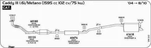 Sigam 010035 - Скоба, изпускателна система vvparts.bg