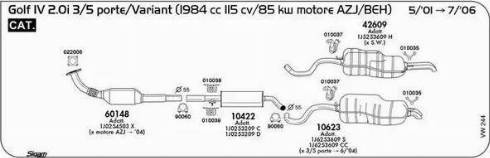 Sigam 010037 - Скоба, изпускателна система vvparts.bg