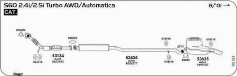 Sigam 018016 - Скоба, изпускателна система vvparts.bg