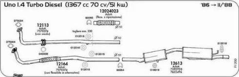 Sigam 12024023 - Гъвкава тръба, изпускателна система vvparts.bg