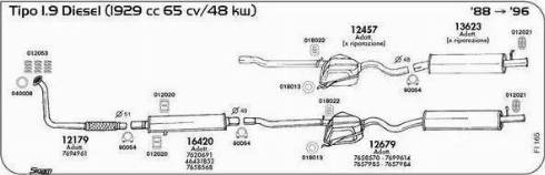 Sigam 012020 - Скоба, изпускателна система vvparts.bg