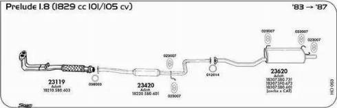 Sigam 012014 - Уплътнителен пръстен, изпуск. тръба vvparts.bg