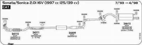 Sigam 024008 - Скоба, изпускателна система vvparts.bg