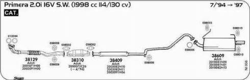 Sigam 038005 - Уплътнителен пръстен, изпуск. тръба vvparts.bg