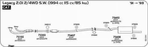 Sigam 040012 - Уплътнителен пръстен, изпуск. тръба vvparts.bg