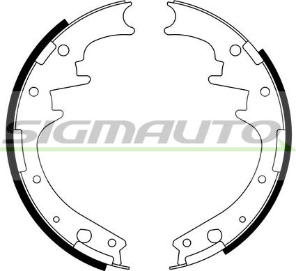 SIGMAUTO SFD581 - Комплект спирачна челюст vvparts.bg