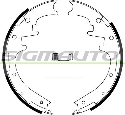 SIGMAUTO 40705 - Комплект спирачна челюст vvparts.bg