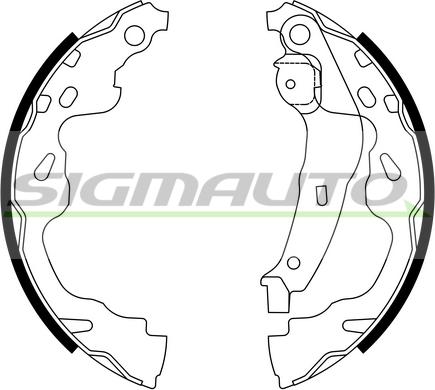 SIGMAUTO SFA961 - Комплект спирачна челюст vvparts.bg