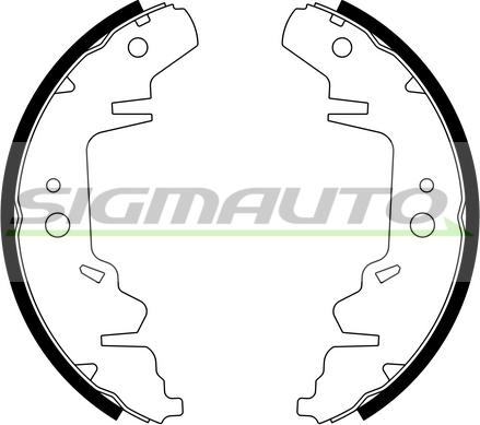 SIGMAUTO SFA426 - Комплект спирачна челюст vvparts.bg