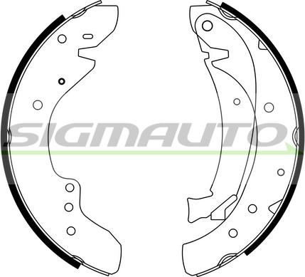 SIGMAUTO SFA175 - Комплект спирачна челюст vvparts.bg