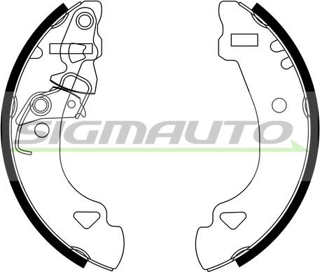 SIGMAUTO SFA173 - Комплект спирачна челюст vvparts.bg