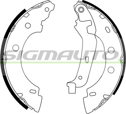 SIGMAUTO SFA400 - Комплект спирачна челюст vvparts.bg