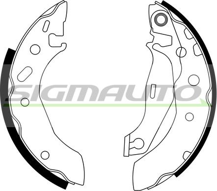 SIGMAUTO SFA235 - Комплект спирачна челюст vvparts.bg