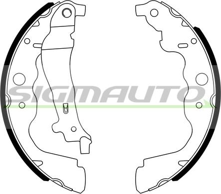 SIGMAUTO SFA390 - Комплект спирачна челюст vvparts.bg