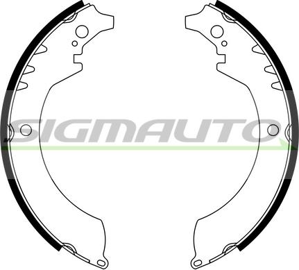 SIGMAUTO SFA679 - Комплект спирачна челюст vvparts.bg