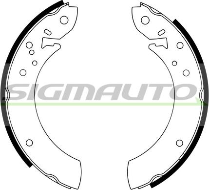 SIGMAUTO SFA194 - Комплект спирачна челюст vvparts.bg