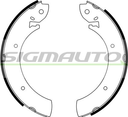 SIGMAUTO SFA207 - Комплект спирачна челюст vvparts.bg