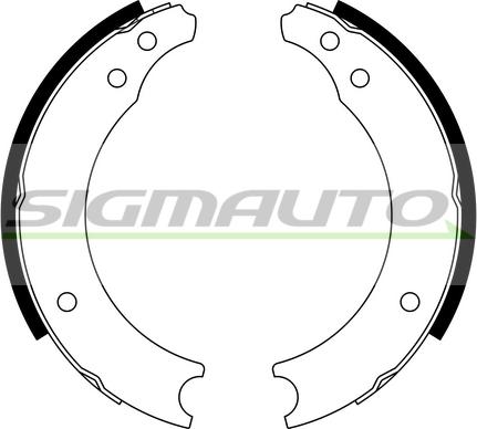 SIGMAUTO SFA402 - Комплект спирачна челюст vvparts.bg