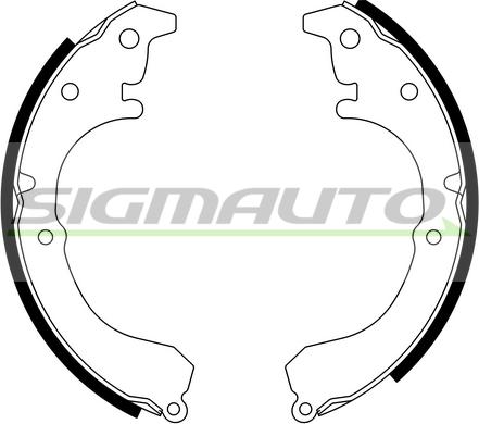 SIGMAUTO SFA960 - Комплект спирачна челюст vvparts.bg