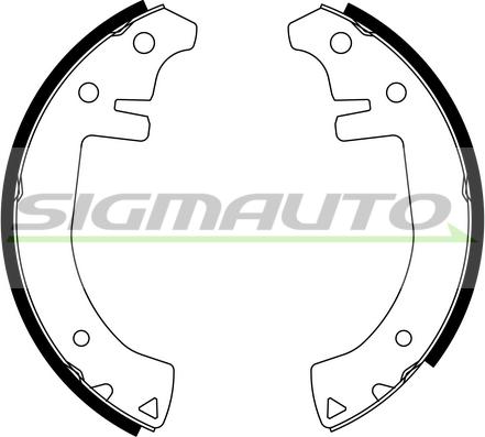 SIGMAUTO SFA401 - Комплект спирачна челюст vvparts.bg