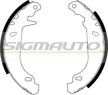 SIGMAUTO SFA105 - Комплект спирачна челюст vvparts.bg