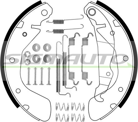 SIGMAUTO SFA353-1 - Комплект спирачна челюст vvparts.bg