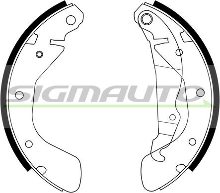 SIGMAUTO SFA353 - Комплект спирачна челюст vvparts.bg