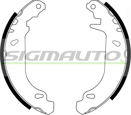 SIGMAUTO SFA415 - Комплект спирачна челюст vvparts.bg