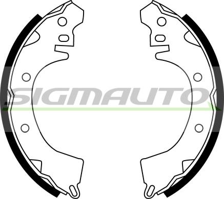 SIGMAUTO SFA815 - Комплект спирачна челюст vvparts.bg