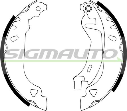 SIGMAUTO SFA169 - Комплект спирачна челюст vvparts.bg