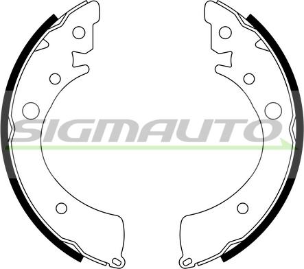 SIGMAUTO SFA701 - Комплект спирачна челюст vvparts.bg