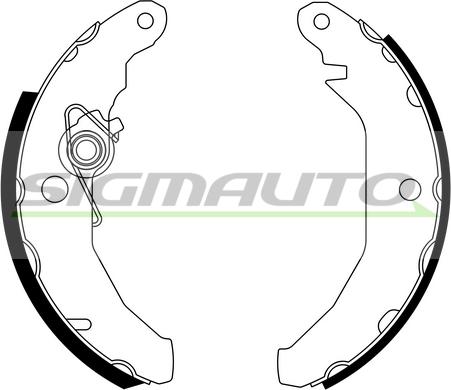 SIGMAUTO SFA216 - Комплект спирачна челюст vvparts.bg