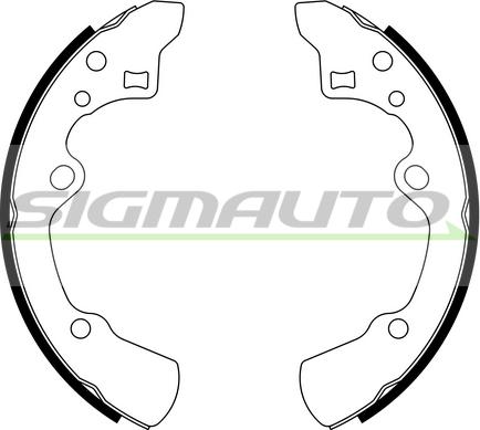 SIGMAUTO SFA779 - Комплект спирачна челюст vvparts.bg