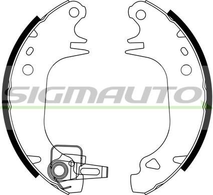 SIGMAUTO SFA416 - Комплект спирачна челюст vvparts.bg