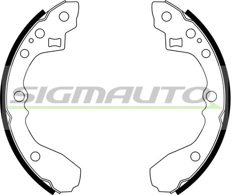 SIGMAUTO 1324 - Комплект спирачна челюст vvparts.bg