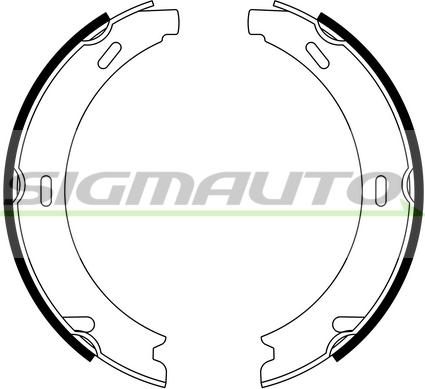SIGMAUTO SFA302 - Комплект спирачна челюст, ръчна спирачка vvparts.bg