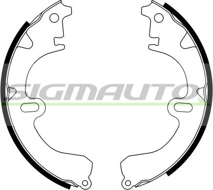 SIGMAUTO SFA934 - Комплект спирачна челюст vvparts.bg