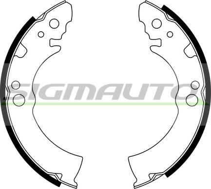 SIGMAUTO SFA004 - Комплект спирачна челюст vvparts.bg