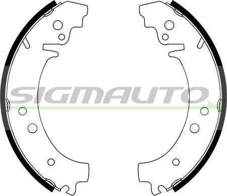 SIGMAUTO SFA160 - Комплект спирачна челюст vvparts.bg