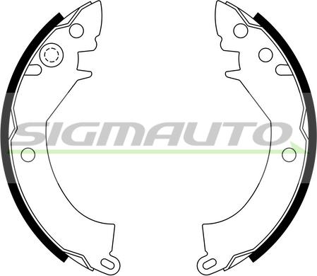 SIGMAUTO SFA812 - Комплект спирачна челюст vvparts.bg