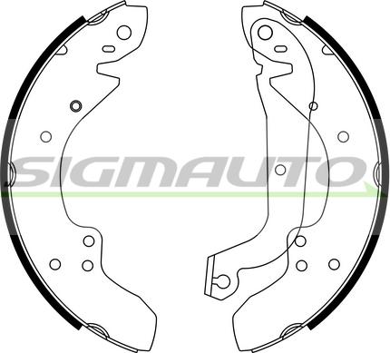 SIGMAUTO SFA210 - Комплект спирачна челюст vvparts.bg