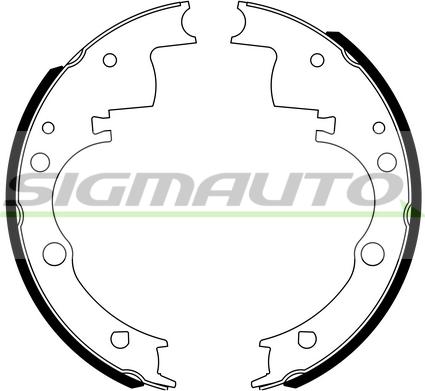 SIGMAUTO SFA165 05/10 - Комплект спирачна челюст vvparts.bg