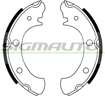 SIGMAUTO SFA880 - Комплект спирачна челюст vvparts.bg