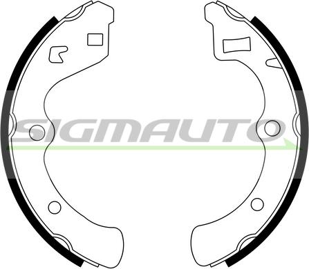 SIGMAUTO SFA703 - Комплект спирачна челюст vvparts.bg