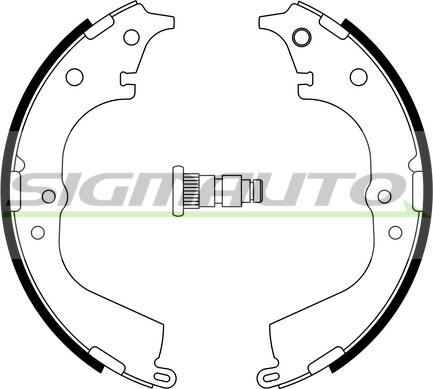 SIGMAUTO SFA941 - Комплект спирачна челюст vvparts.bg