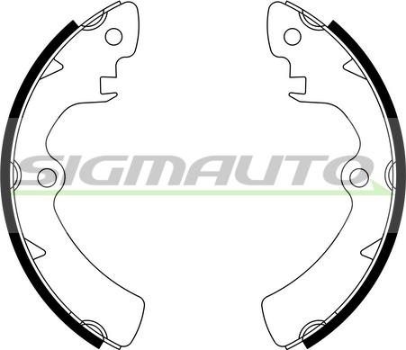 SIGMAUTO SFA904 - Комплект спирачна челюст vvparts.bg