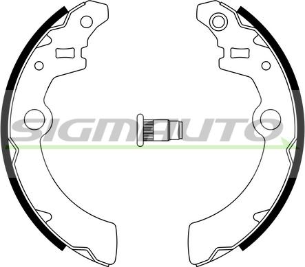 SIGMAUTO SFA918 - Комплект спирачна челюст vvparts.bg