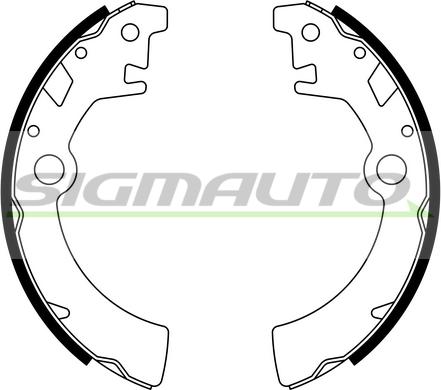 SIGMAUTO SFA917 - Комплект спирачна челюст vvparts.bg