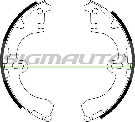 SIGMAUTO SFA933 - Комплект спирачна челюст vvparts.bg